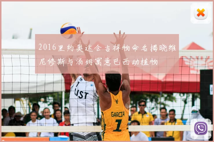 2016里约奥运会吉祥物命名揭晓维尼修斯与汤姆寓意巴西动植物